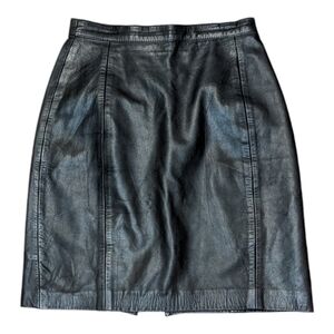 BB Dakota Leatherwear Girls Skirt Genuine Luxury Leather Size 7/8